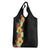 Hawaii Tropical Flowers Tribal Pattern Grocery Bag No2