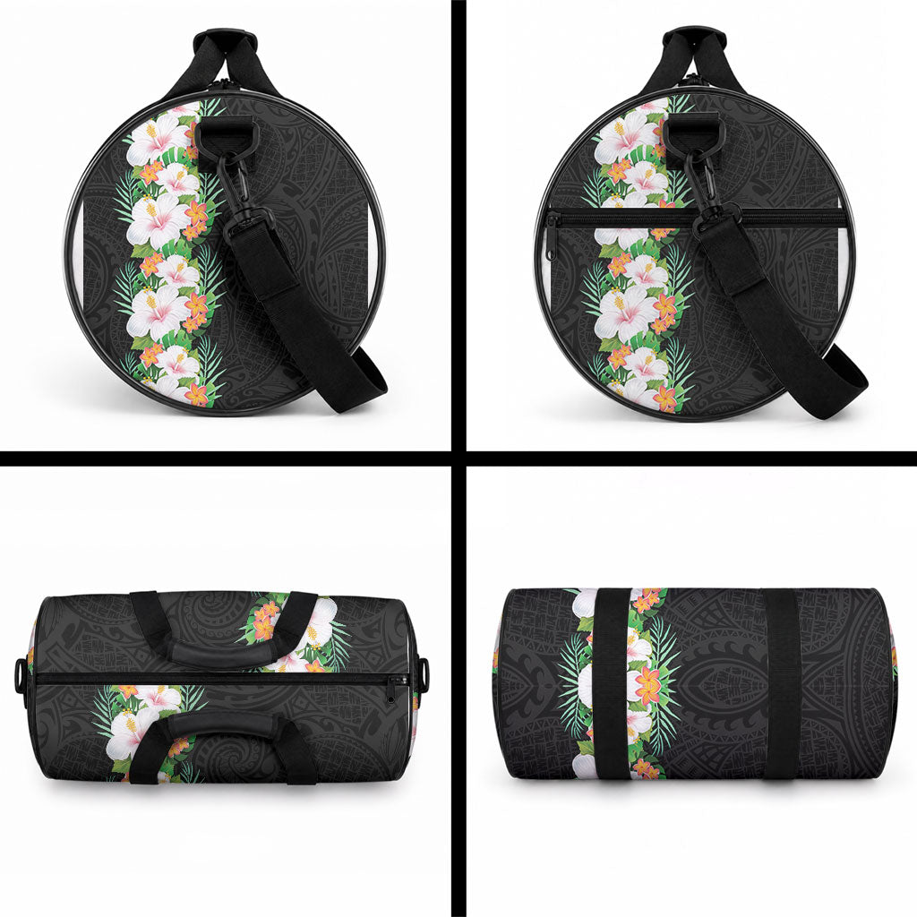 Hawaii Tropical Flowers Tribal Pattern Duffle Bag No3 LT9 - Polynesian Pride