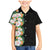 Hawaii Tropical Flowers Tribal Pattern Family Matching Mermaid Dress and Hawaiian Shirt No3 LT9 Son's Shirt Black - Polynesian Pride