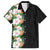 Hawaii Tropical Flowers Tribal Pattern Family Matching Off Shoulder Long Sleeve Dress and Hawaiian Shirt No3 LT9 Dad's Shirt - Short Sleeve Black - Polynesian Pride