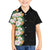 Hawaii Tropical Flowers Tribal Pattern Family Matching Off Shoulder Short Dress and Hawaiian Shirt No3 LT9 Son's Shirt Black - Polynesian Pride