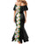 Hawaii Tropical Flowers Tribal Pattern Mermaid Dress No3 LT9 - Polynesian Pride