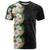 Hawaii Tropical Flowers Tribal Pattern T Shirt No3 LT9 Black - Polynesian Pride