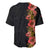 Hawaii Tropical Flowers Tribal Pattern Baseball Jersey No4 LT9 - Polynesian Pride