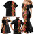 Hawaii Tropical Flowers Tribal Pattern Family Matching Mermaid Dress and Hawaiian Shirt No4 LT9 - Polynesian Pride