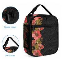 Hawaii Tropical Flowers Tribal Pattern Lunch Bag No4 LT9 - Polynesian Pride