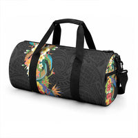 Hawaii Tropical Flowers Tribal Pattern Duffle Bag No5 LT9 - Polynesian Pride