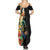 Hawaii Tropical Flowers Tribal Pattern Family Matching Summer Maxi Dress and Hawaiian Shirt No5 LT9 - Polynesian Pride