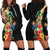 Hawaii Tropical Flowers Tribal Pattern Hoodie Dress No5 LT9 - Polynesian Pride