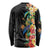 Hawaii Tropical Flowers Tribal Pattern Long Sleeve Shirt No5 LT9 - Polynesian Pride