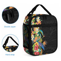 Hawaii Tropical Flowers Tribal Pattern Lunch Bag No5 LT9 - Polynesian Pride