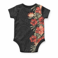 Hawaii Tropical Flowers Tribal Pattern Baby Onesie No6 LT9 - Polynesian Pride