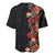 Hawaii Tropical Flowers Tribal Pattern Baseball Jersey No6 LT9 - Polynesian Pride