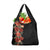 Hawaii Tropical Flowers Tribal Pattern Grocery Bag No6