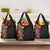 Hawaii Tropical Flowers Tribal Pattern Grocery Bag No6