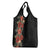 Hawaii Tropical Flowers Tribal Pattern Grocery Bag No6