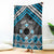 Personalised Aotearoa Niho Taniwha Motif Blanket Blue Style