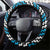 Aotearoa Niho Taniwha Motif Steering Wheel Cover Blue Style