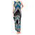 Personalised Aotearoa Niho Taniwha Motif Tank Maxi Dress Blue Style