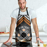 Personalised Aotearoa Niho Taniwha Motif Apron Gold Style LT9 - Polynesian Pride