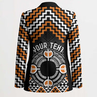 Personalised Aotearoa Niho Taniwha Motif Blazer Gold Style LT9 - Polynesian Pride