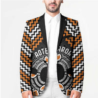 Personalised Aotearoa Niho Taniwha Motif Blazer Gold Style LT9 - Polynesian Pride