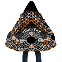 Personalised Aotearoa Niho Taniwha Motif Cloak Gold Style LT9 Unisex Gold - Polynesian Pride