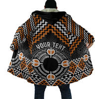 Personalised Aotearoa Niho Taniwha Motif Cloak Gold Style LT9 - Polynesian Pride