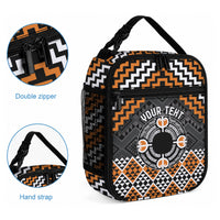 Personalised Aotearoa Niho Taniwha Motif Lunch Bag Gold Style LT9 - Polynesian Pride