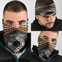 Personalised Aotearoa Niho Taniwha Motif Neck Gaiter Gold Style LT9 - Polynesian Pride