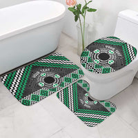 Personalised Aotearoa Niho Taniwha Motif Bathroom Set Green Style LT9 - Polynesian Pride