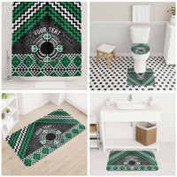 Personalised Aotearoa Niho Taniwha Motif Bathroom Set Green Style LT9 - Polynesian Pride