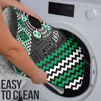Personalised Aotearoa Niho Taniwha Motif Bathroom Set Green Style LT9 - Polynesian Pride