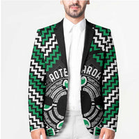Personalised Aotearoa Niho Taniwha Motif Blazer Green Style LT9 - Polynesian Pride