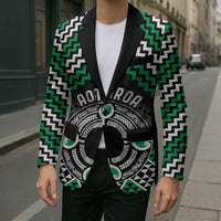 Personalised Aotearoa Niho Taniwha Motif Blazer Green Style LT9 - Polynesian Pride