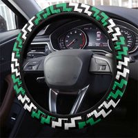 Aotearoa Niho Taniwha Motif Steering Wheel Cover Green Style LT9 - Polynesian Pride
