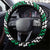 Aotearoa Niho Taniwha Motif Steering Wheel Cover Green Style