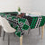 Personalised Aotearoa Niho Taniwha Motif Tablecloth Green Style