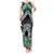 Personalised Aotearoa Niho Taniwha Motif Tank Maxi Dress Green Style