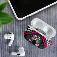 Personalised Aotearoa Niho Taniwha Motif AirPods Case Pink Style LT9 - Polynesian Pride