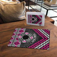 Personalised Aotearoa Niho Taniwha Motif Puzzle Pink Style LT9 - Polynesian Pride