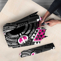 Personalised Aotearoa Niho Taniwha Motif Umbrella Pink Style LT9 - Polynesian Pride