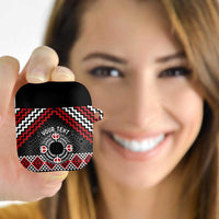 Personalised Aotearoa Niho Taniwha Motif AirPods Case Red Style LT9 Red - Polynesian Pride