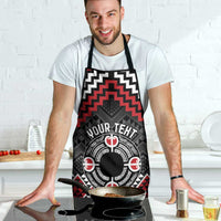 Personalised Aotearoa Niho Taniwha Motif Apron Red Style LT9 - Polynesian Pride