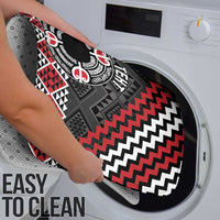 Personalised Aotearoa Niho Taniwha Motif Bathroom Set Red Style LT9 - Polynesian Pride