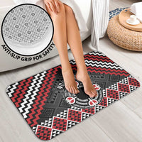 Personalised Aotearoa Niho Taniwha Motif Bathroom Set Red Style LT9 - Polynesian Pride
