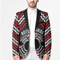 Personalised Aotearoa Niho Taniwha Motif Blazer Red Style LT9 - Polynesian Pride