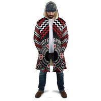 Personalised Aotearoa Niho Taniwha Motif Cloak Red Style LT9 - Polynesian Pride