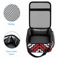 Personalised Aotearoa Niho Taniwha Motif Lunch Bag Red Style LT9 - Polynesian Pride