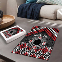 Personalised Aotearoa Niho Taniwha Motif Puzzle Red Style LT9 - Polynesian Pride